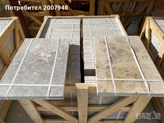 Травертин Силвър Френч Патерн сет - 49 лв.м2 с ДДС, снимка 7 - Облицовки - 52126710