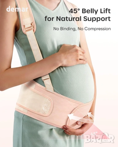 Неплъзгащ се колан за бременни за гръб, корем и талия, регулируем, XL, снимка 2 - Други - 54026193