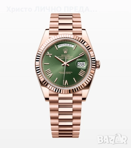 Новогодишна промоция!Rolex Day-Date Oyster 40 mm Everose gold 228235 UNISEX
