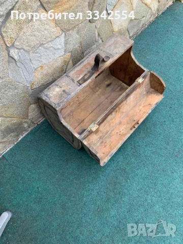 САНДЪК КУФАР ДЪРВО ОТ ЦАРСКО ВРЕМЕ, снимка 5 - Антикварни и старинни предмети - 50619560