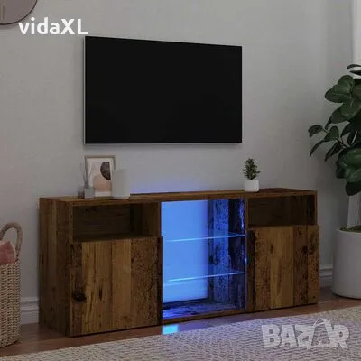 vidaXL ТВ шкаф с LED осветление, 120x30x50 см, инженерно дърво(SKU:856351), снимка 2 - Шкафове - 48993071