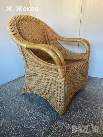 Ратаново кресло, снимка 4 - Дивани и мека мебел - 52892157