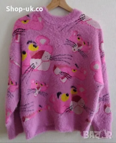 Пуловер PINK PANTHER Desigual, снимка 2 - Блузи с дълъг ръкав и пуловери - 48942207