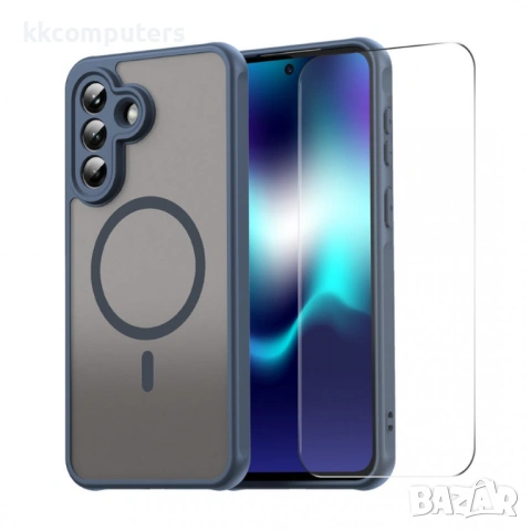 ENKAY HAT PRINCE Магнитен Калъф за Samsung Galaxy A57 5G - PC+TPU, Матов, С 9H стъкло, 4 цвята, снимка 2 - Калъфи, кейсове - 53973205