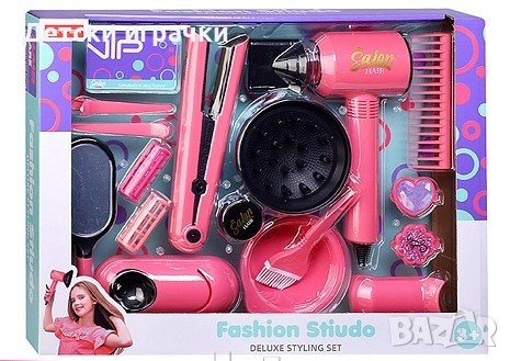 Детски фризьорски салон с преса и сешоар 