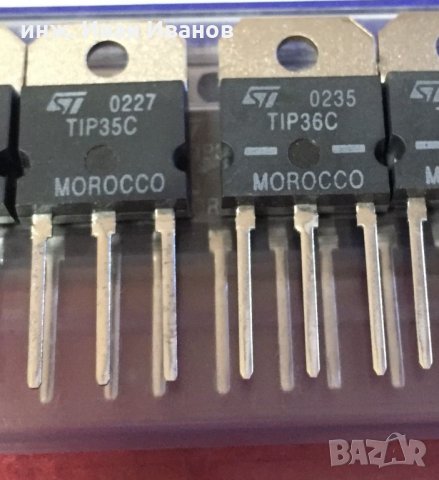 TIP35C / TIP36C npn/pnp биполярни транзистори  100V, 25A, 125W