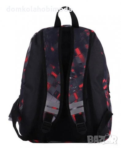 Раница с две прегради и два джоба, Меки презрамки, Подсилен гръб,32x18x44 см,Джоб за телефон с изход, снимка 3 - Раници - 33888816