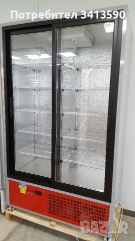 Двойна вертикална хладилна витрина с врати - 1,20 m, снимка 3 - Хладилници - 37068951