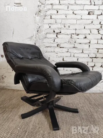 Скандинавско релакс кресло, снимка 6 - Дивани и мека мебел - 50427091