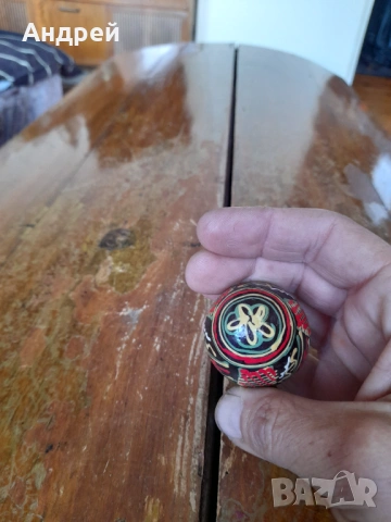 Старо дървено яйце #24, снимка 3 - Други ценни предмети - 53303980