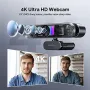 Нова DEPSTECH DW50 Pro 4K Уебкамера със Sony Сензор за лаптоп компютър, снимка 8