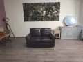 Кафяв кожен диван двойка, снимка 7
