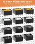 Комплект органайзери за Pegboard куки за дъски с колчета с контейнери за организиране на инструменти, снимка 5