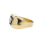 Златен мъжки пръстен 4,36гр. размер:65 14кр. проба:585 модел:22377-1, снимка 2