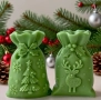 3D 2 модела Коледен чувал елен елха Силиконов молд форма за свещи гипс сапун смола , снимка 1