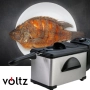 Фритюрник Voltz OV51980H, 2000W, 2л.. демонтиращ се съд, капак и бр. 1 филтър,, снимка 2