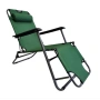 Сгъваем зелен шезлонг с възглавница - комфорт и релакс, снимка 4