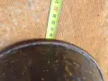 Бакърена кашпа чиния купа , снимка 3