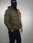 Яке ALPHA INDUSTRIES Hooded Faux Down Puffer – Размер L – Зелен – Отлично състояние, снимка 5