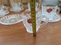 Кристален сервиз за кафе чай Бохемия , снимка 4