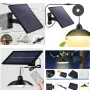 Соларна външна лампа с LED-осветление, широк соларен панел и дистанционно, снимка 1