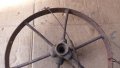възрожденско колело от каруца, двуколка - направено на полилей , снимка 6