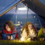 Соларен LED прожектор 50W с цветни режими и SOS, снимка 7