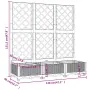 vidaXL Градинска саксия с решетка, черна, 120x40x121,5 см, полипропилен, снимка 8