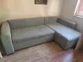 Ъглов диван с функция сън, снимка 1