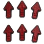 Комплект светлоотразители-червени (6 бр.), снимка 1