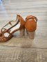 Чудесни дамски сандали в кафяво, снимка 4