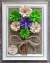 Подарък за Имен Ден с цветя от шишарки , снимка 1 - Декорация за дома - 35453093