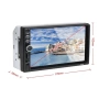Универсална 2DIN мултимедия с 7" тъч дисплей, Bluetooth hands-free, снимка 3