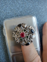 Уникален  сребърен пръстен с камъни, снимка 7
