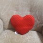 Плюшено сърце червено, снимка 1 - Плюшени играчки - 33856113