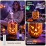 Нов Арома дифузер тиква 300 мл с овлажнител, 7 LED цвята и дистанционно Halloween дизайн, снимка 7