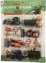 Детски фермерски комплект с трактори и знаци, снимка 1 - Коли, камиони, мотори, писти - 38286218
