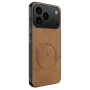 Стилен MagSafe Кейс за Apple iPhone 18 Pro Max - Кафяв, снимка 1
