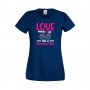 Дамска тениска Свети Валентин Love Makes A Beautiful Ride, снимка 5
