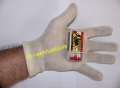 Английски Предпазни Защитни Работни Ръкавици № 8-9-10 с 5 пръста Универсални двулицев Текстил БАРТЕР, снимка 2