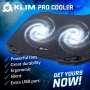Охладителна подложка за лаптоп KLIM Pro – тиха и лека, снимка 2