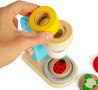 Bigjigs Toys Дървена играчка микроскоп от 14 части с 3 лещи, образователна играчка за малки деца, снимка 2
