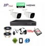 Комплект 320gb HDD + Dvr + 2 камери 720р 3мр матрица SONY CCD видеонаблюдение Пълен пакет