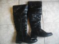 №37-Дамски Зимни Високи Ботуши-Кожа-С Вълна Вътре-Български-Ползвани-LEMAX, снимка 2