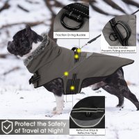 Палто за кучета XXL водоустойчиво светлоотразително, снимка 2 - За кучета - 42830183