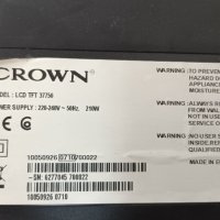 Crown LCD TFT 37750 с дефектен Main Board-17PW20 V2 260707/06A69-1A/4H.V1448.481/C1/T370XW02 V.5, снимка 2 - Части и Платки - 37307085