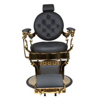 Бръснарски стол Claudius Gold, снимка 5 - Бръснарски столове - 44612827