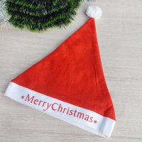 1798 Коледна шапка с надпис Merry Christmas, снимка 2 - Шапки - 30713549