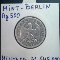 Монета Ваймарска Република 2 Марки 1926-A, снимка 2 - Нумизматика и бонистика - 29185301