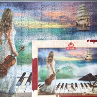 Пъзел Art puzzle, 1000 части, Sea symphony, снимка 1 - Пъзели - 36947878
